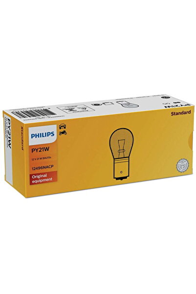 Philips Bec semnalizare PY21W-halogen, culoare galben Soclu: BAU15s, Putere: ...
