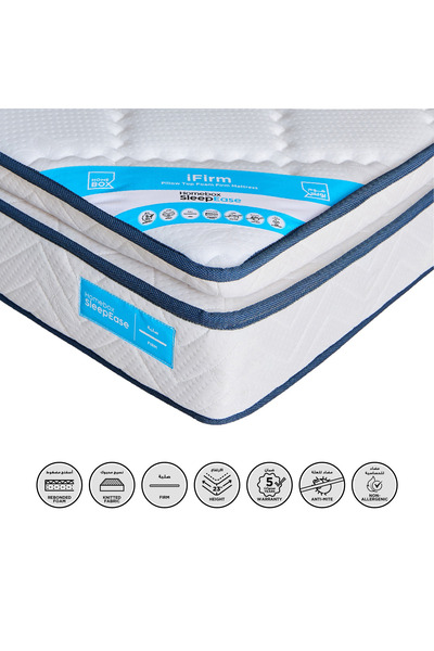 Home Box SleepEase iFirm Pillow Top Foam Extra Firm Single Mattress - 90x200x...