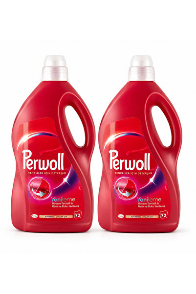 Perwoll Detergent Rufe Lichid Color, 3.96L, 72 Spalari, Protectie Culori, Ing...