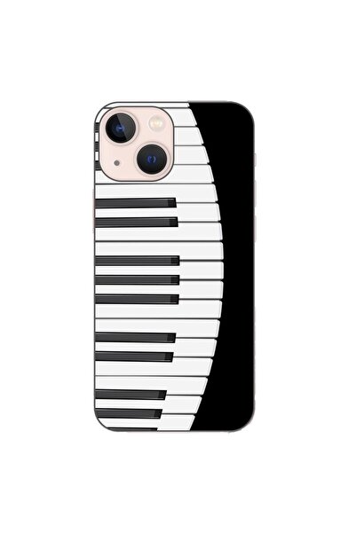 OEM Husa compatibila cu Apple iPhone 13 Mini Silicon Gel Tpu Model Piano Keys