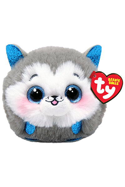 TY Beanie Balls Slush Χνουδωτό Σκυλάκι Χάσκι Γκρι