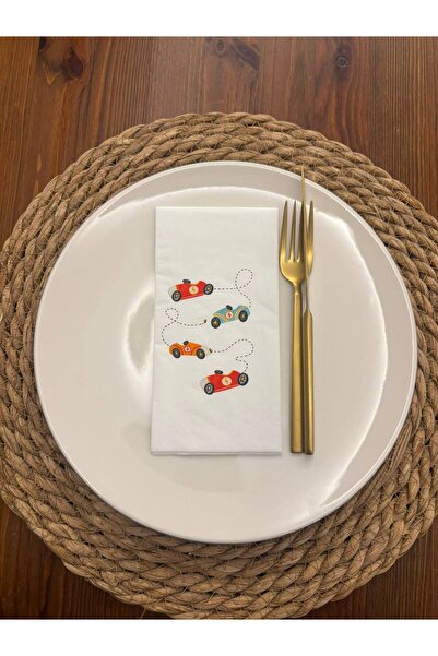 kidspartim Racing Cars Printed Presentation Napkins 16 Pieces