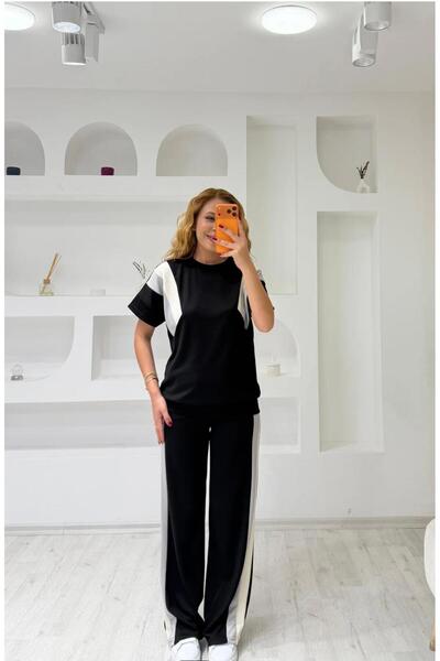 Trendingsize Modal Textured Garnished Short-Sleeved Suit