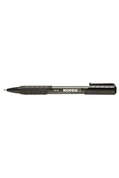kores Pix retractabil cu bilă K6 negru, 1 mm