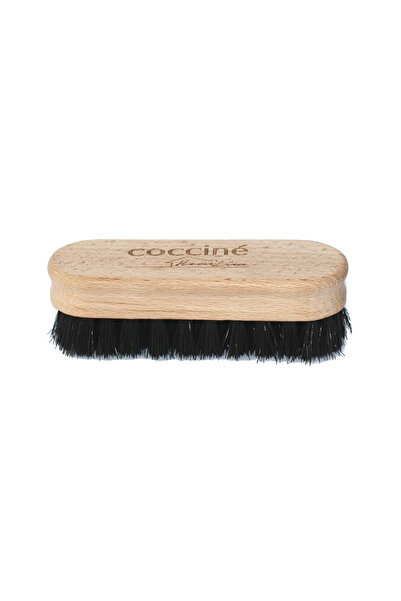 Coccine Perie pantofi, Coccine, 11.5cm, Lemn/Per sintetici, Bej/Negru