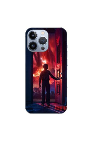 OEM Husa compatibila cu Apple iPhone 13 Pro Silicon Gel Tpu Model Stranger Th...