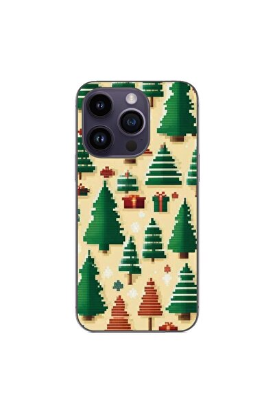 OEM Husa compatibila cu Apple iPhone 14 Pro Silicon Gel Tpu Model Pixel Art C...