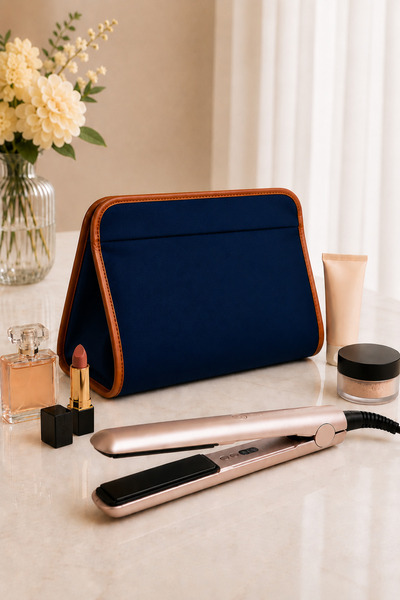 Arnee Velvet Large Size Makeup Bag Hair Straightener Tongs Bag Cosmetic Bag