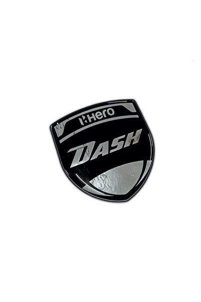 Redline Grafik Redlinegrafik Hero Dash Yazılı 3D Gümüş Siyah Arma Sticker