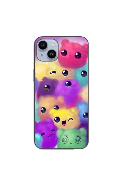 OEM Case compatible with Apple iPhone 15 Plus Silicone Gel Tpu Colorful Fluff...
