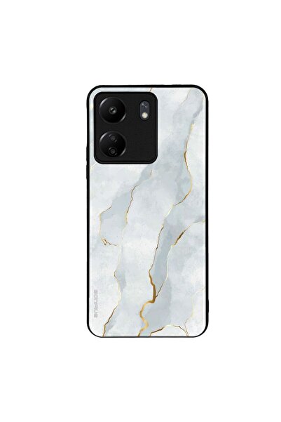 Sonique Θήκη Marble Series για Xiaomi Redmi 13C 4G / Poco C65 4G Λευκό 01