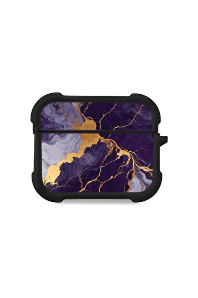Sonique Θήκη Σιλικόνης Marble Series για AirPods Pro / Pro 2 Μωβ
