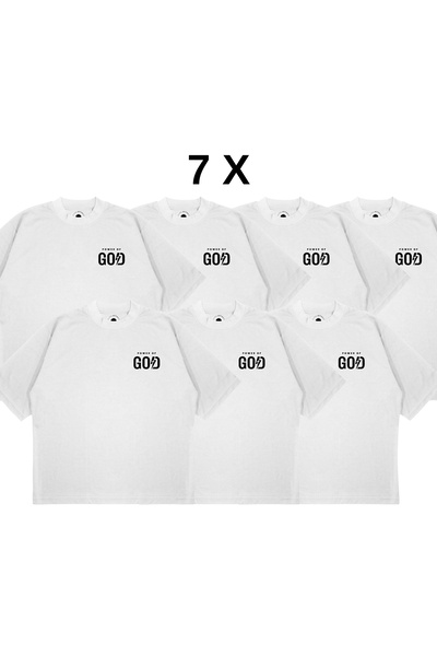 PURE EFFECT (7 ΤΕΜ.) Μπλουζάκι Unisex Oversize με μεικτή στάμπα μπροστά και π...