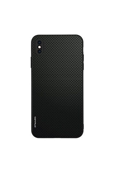 Sonique Θήκη Carbon Series για Apple iPhone XS MAX Μαύρο 01