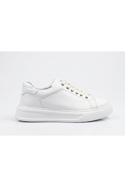 ATA AYAKKABI White Men's Casual Shoes Inside and Outside Genuine Real Leather...