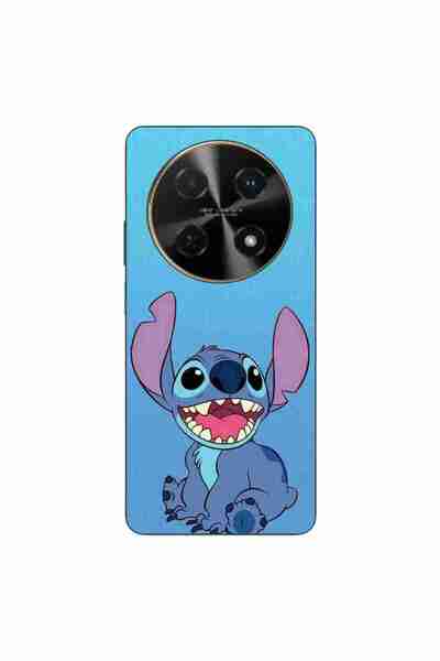 OEM Θήκη συμβατή με Huawei Nova 12i Σιλικόνης Gel TPU με σχέδιο Stitch Μπλε