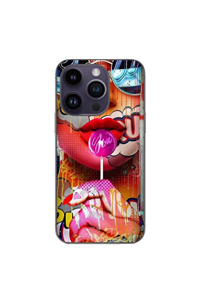 OEM Θήκη συμβατή με Apple iPhone 15 Pro από σιλικόνη gel TPU με σχέδιο Pop Ar...