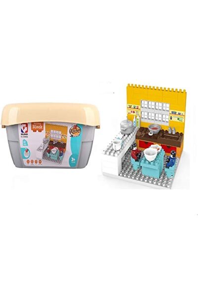 Babylove Kitchen Toy Blocks Set 87 Pieces 22-35006A