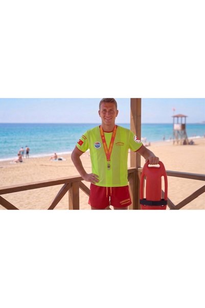 MARTEN CANKURTARAN LIFEGUARD TSSF LOGOLU UNISEX DRY TOUCH HIZLI KURUYAN FİLE KUMAŞ 0 YAKA T-SHİRT-DÜDÜK-ŞORT SET