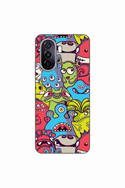 OEM Husa compatibila cu Huawei Nova Y70 Silicon Gel Tpu Model Squishi Monsters