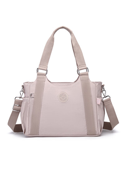 SMART BAGS Daily Medium Size Waterproof Crinkle Fabric Women's Shoulder Bag Sand