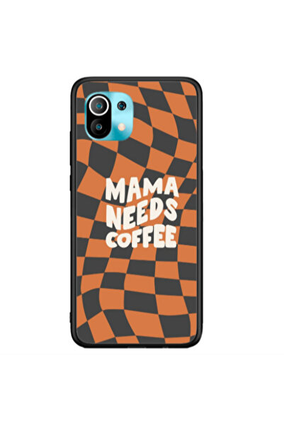 Other Xiaomi Mi 11 Mama needs coffee Black Glossy Θήκη