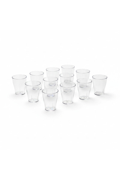 YAZICI Set of 15 Mini Presentation Cups 140 ml – Hard Plastic Shot Glasses, Z...