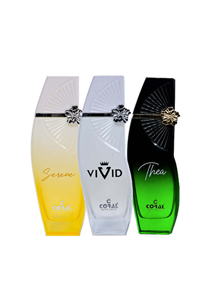 CORAL PERFUMES 3 IN 1 COMBO – CORAL SERENE | CORAL VIVID | CORAL THEA – EDP 1...