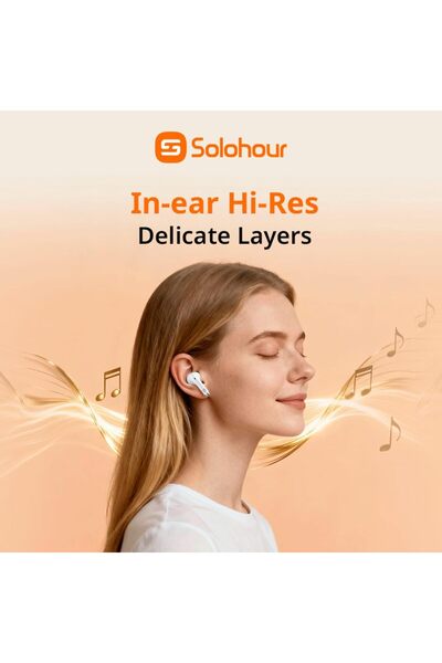 genric Solohour ST3 Bluetooth 6.0 Earbuds, 13mm Powerful Bass Bluetooth Earph...