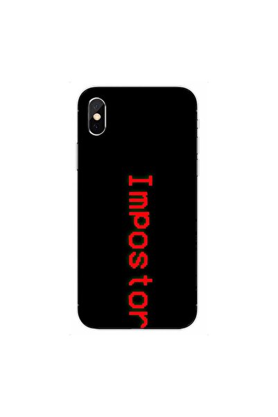 OEM Θήκη συμβατή με Apple iPhone XS από Σιλικόνη Gel TPU με σχέδιο Among Us I...
