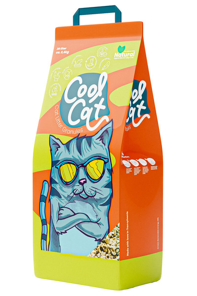 Cool Cat Hygienic cat litter made of natural fiber, CoolCat, Granules, 10 l