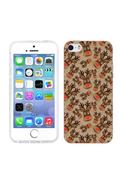 OEM Калъф, съвместим с Apple iPhone 5S, iPhone 5, iPhone SE, силиконов гел TP...