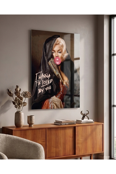 FavloArt I Wanna Be Loved By You Pleksi Tablo – Pop Art ve İkonik Duvar Sanatı