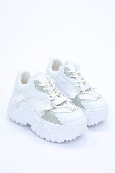 kajal ayakkabı Sp186 High Sole Lace-Up Sports Shoes