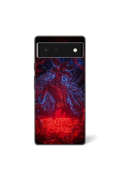 OEM Husa compatibila cu Google Pixel 6 Silicon Gel Tpu Model Stranger Things ...