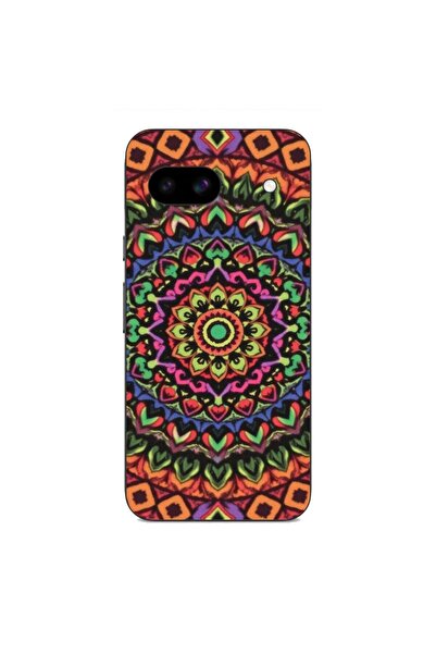 OEM Калъф, съвместим с Google Pixel 8A, силиконов гел TPU, с цветен десен Ман...