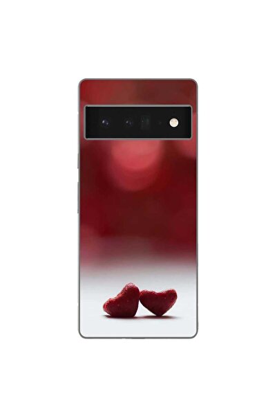 OEM Husa compatibila cu Google Pixel 6 Pro Silicon Gel Tpu Model Little Hearts