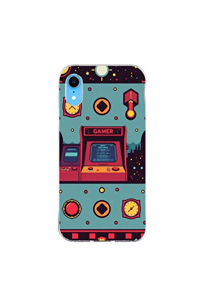 OEM Husa compatibila cu Apple iPhone XR Silicon Gel Tpu Model Gamer Arcade Room