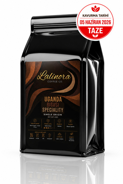 Lalinora Coffee Co قهوة بيجوسي الأوغندية المميزة G1 إسبريسو وقهوة فيلتر كور م...