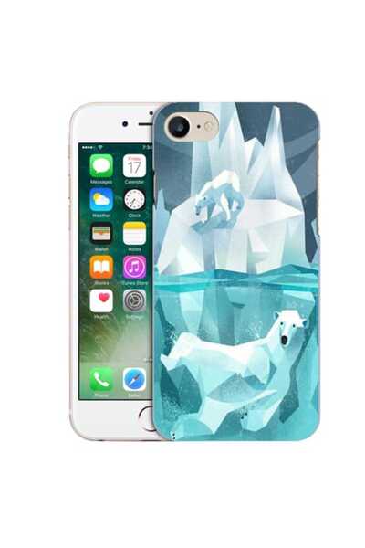 OEM Husa compatibila cu Apple iPhone 7 Silicon Gel Tpu Model Polar Bears