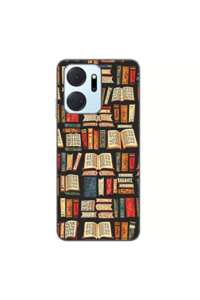 OEM Case compatible with Honor X7a Silicone Gel Tpu Model Books Pattern