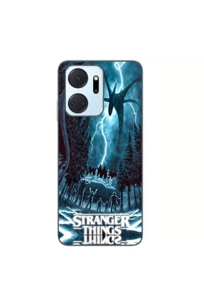 OEM Husa compatibila cu Honor X7a Silicon Gel Tpu Model Stranger Things Storm...