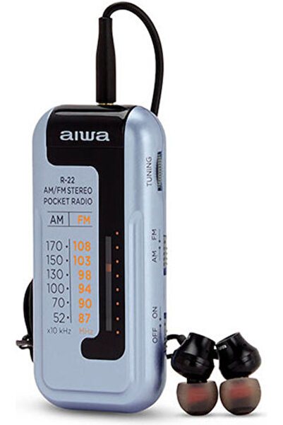 Aiwa R-22SL Μίνι Ραδιόφωνο Μπαταρίας Ασημί