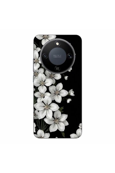 OEM Husa compatibila cu Honor Magic8 Lite Silicon Gel Tpu Model Pure White Fl...