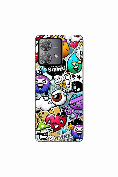 OEM Husa compatibila cu Motorola Edge 40 Neo Silicon Gel Tpu Model Pop Art Gr...