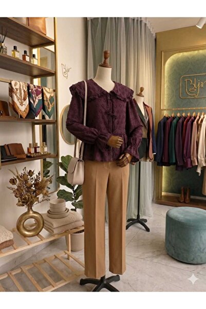 N QUEEN COLLECTION KADIN BOHEM BRODE GÖMLEK,BLUZ