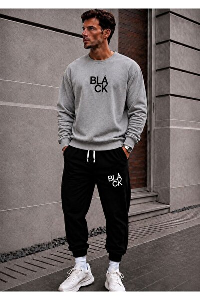 FAEL LİFE UNISEX ΧΕΙΜΕΡΙΝΟ ΣΕΤ ΦΟΡΜΑΣ ΜΕ ΦΑΡΔΙΑ ΓΡΑΜΜΗ ΚΑΙ ΛΟΓΟΤΥΠΟ ΜΑΥΡΟ