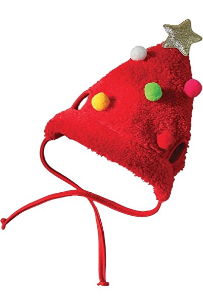 DELIGHT Pet Hat Christmas Red Design – Festive Holiday Hat for Cats & Small Dogs