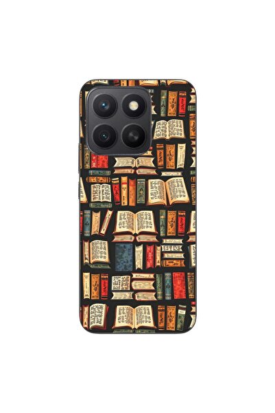 OEM Case compatible with Honor X8c Silicon Gel Tpu Model Books Pattern