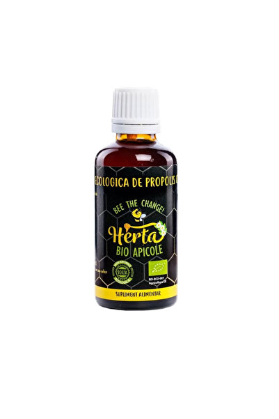 Herta Bio Apicole Tinctura de Propolis cu Alcool cu picurator - 50 ml